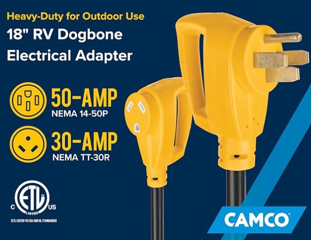 Camco 50a to 30a Adaptor